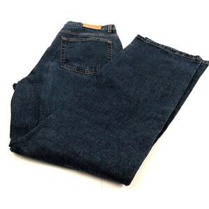 IZOD Jeans Stretch Boot Cut Dark Wash Blue Jeans Women's 12 Actual 30x30.5
